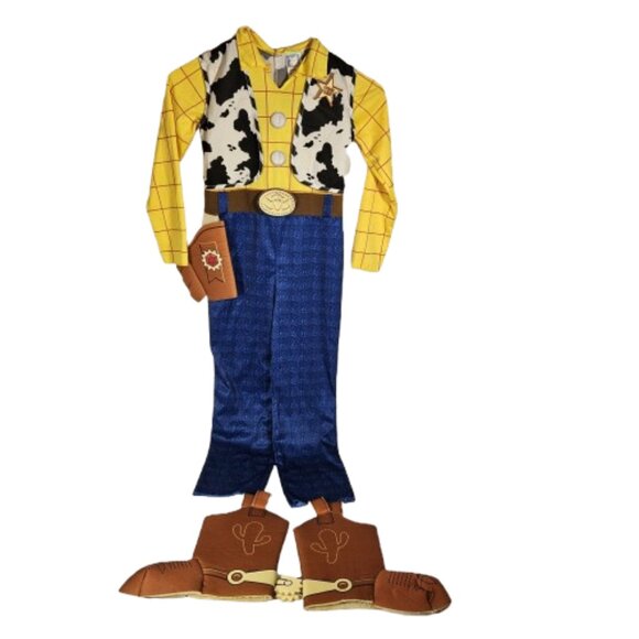 Toy Story Disney Woody Halloween Costume Boy's Size 7-8 Jumpsuit - Picture 1 of 7